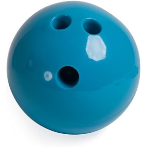 Champion Sports Plastic Bowling Ball: Rubberized Soft Ball for Training & Kids Games