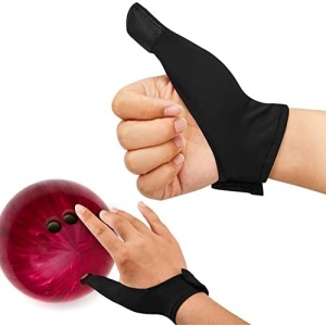 Charniol Bowling Thumb Saver Protector 2 Pcs Thumb Guard Bowling Thumb Sock Compact and Lightweight Bowling Gloves for Bowling Ball Men Women Right Hand