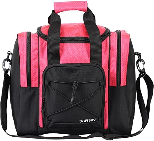 DAFISKY Bowling Ball Bag for Single Ball - Bowling Ball Tote Bag with Padded Ball Holder, 2 Pockets fit Bowling Shoes Up to Mens Size 14 and Accessories 1 DAFISKY Bowling Ball Bag for Single Ball - Bowling Ball Tote Bag with Padded Ball Holder, 2 Pockets fit Bowling Shoes Up to Mens Size 14 and Accessories