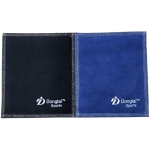 DDonglai Premium Bowling Leather Shammy Pad Bowling Ball Leather Towel 2PCS Packed