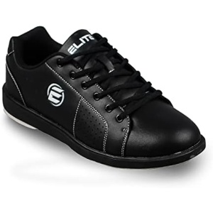 ELITE Men's Classic Black Wide Width Bowling Shoes