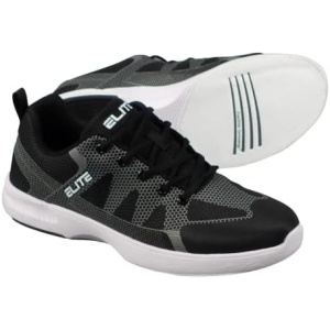 ELITE Men's Peak Bowling Shoes Athletic Style Lace-Up Closure with Universal Slide Soles
