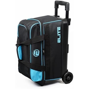 Elite Basic Bowling Bag Double (2) Ball Roller with Rolling Wheels