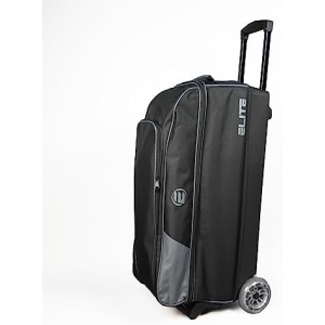 Elite Basic Triple Roller 3 ball Bowling Bag, Holds 2 Pairs of Bowling Shoes- Multiple Colors Available