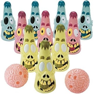 Fun Express Zombie Halloween Bowling Game (10 pins and 2 Balls)
