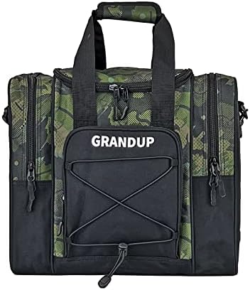 GRANDUP Bowling Ball Bag for Single Ball - Black Bowling accessories Ball Tote Bag Bowling Bag with Padded Ball Holder - Fits Bowling Shoes Up to Mens Size 14 1 GRANDUP Bowling Ball Bag for Single Ball - Black Bowling accessories Ball Tote Bag Bowling Bag with Padded Ball Holder - Fits Bowling Shoes Up to Mens Size 14