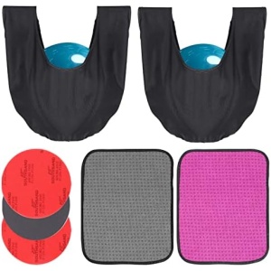 GSSHBR 2 Bowling Seesaw Bag 2 Multicolor Microfiber Bowling Ball Towel 3 Bowling Sanding Pads, Bowling Accessories Bowling Ball Sanding Sand Pads Resurfacing Polishing Cleaning Kit (7 Pcs)