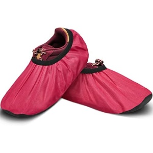 Geyoga 2 Pieces Bowling Shoe Covers Sports Bowling Equipment Men Shoe Covers Women Shoe Protector Covers Polyester Shoe Accessories for Bowling Shoe Game Sports Supplies
