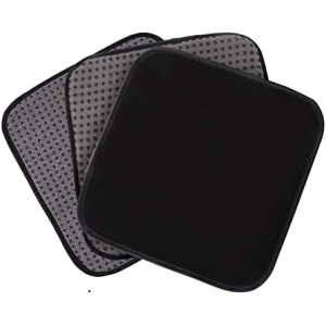 HERSENT 3 Packs Bowling Ball Towel,7.8x9.8Inch Bowling Ball Shammy Pad, Bowling Ball Cleaning Pad with EZ Grip Beads, Premium Microfiber Bowling Accessories Cleaning Ball from Dirt and Oil