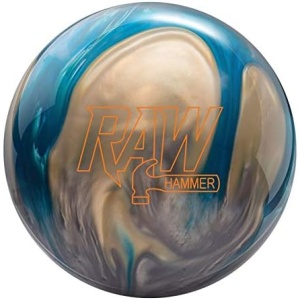 Hammer Raw Hammer PRE-DRILLED Bowling Ball- Blue/Silver/White