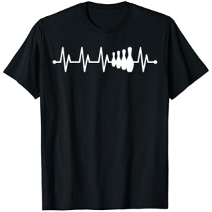 Heartbeat bowling EKG pulse bowling ball bowler T-Shirt