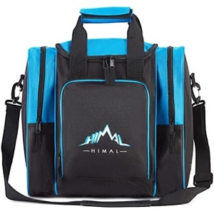 Himal Bowling Ball Bag for Single Ball - Bowling Ball Tote Bowling Bag with Padded Ball Holder - Fits Bowling Shoes Up to Mens Size 14