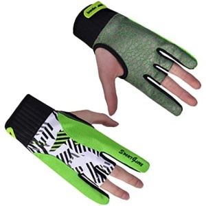 INOOMP 1 Pair Bike Accessories for Kids Biking Gloves for Men Travel Accessories Bowling Wrist Brace Bowling Accessories for Women Bowling Grip Glove Green Anti-Slip Sports Gloves Major