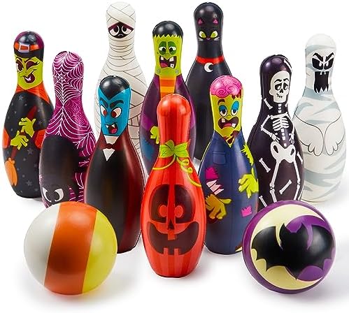 JOYIN Halloween Foam Bowling Set for Kids Toys Party Supplies, Get-Together Party, Game Day Events, Indoor Outdoor Party, Birthday Parties 1 JOYIN Halloween Foam Bowling Set for Kids Toys Party Supplies, Get-Together Party, Game Day Events, Indoor Outdoor Party, Birthday Parties