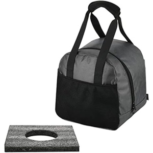 Joyivike Bowling Ball Bag for Single Ball, Single Ball Tote Bag with Padded Ball Holder, tenpin Bowling Ball Bag, Durable & Waterproof, with Adjustable Strap, Can be fixed on Roller Bag