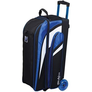 KR Strikeforce Cruiser Triple Roller Bowling Bag with Room for Accessories - Balls - Shoes