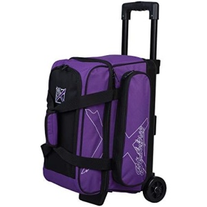 KR Strikeforce Hybrid X Double Roller Bowling Bag Holds Two Bowling Balls Bowling Shoes Bowling Cleaners and Bowling Accessories Available in Multiple Color Options