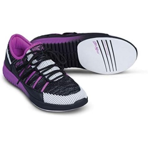 KR Strikeforce Jazz Black/Purple Lightweight Women's Bowling Shoe with Comfort Fit Technology