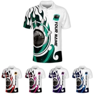 LASFOUR Custom Bowling Shirts for Men Women Funny, Personalized Bowling Shirts Unisex, Team Bowling Shirts for Men and Women