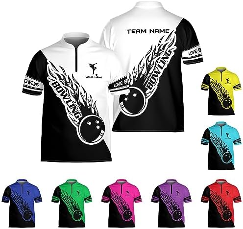 Lighthuy Personalized Name Bowling Jersey 3D, Custom Bowling Shirts for Team, Bowling Shirt Unisex for Men & Women 1 Lighthuy Personalized Name Bowling Jersey 3D, Custom Bowling Shirts for Team, Bowling Shirt Unisex for Men & Women