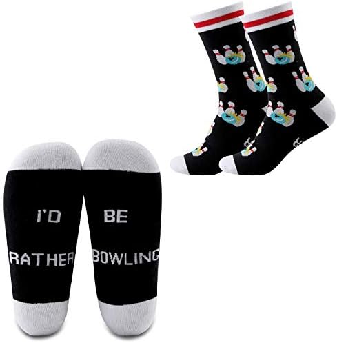 MBMSO 2 Pairs I'd Rather be Bowling Socks Funny Bowling Gifts Bowling Ball Socks Bowling Lover Gifts Bowling Team Gifts 1 MBMSO 2 Pairs I'd Rather be Bowling Socks Funny Bowling Gifts Bowling Ball Socks Bowling Lover Gifts Bowling Team Gifts