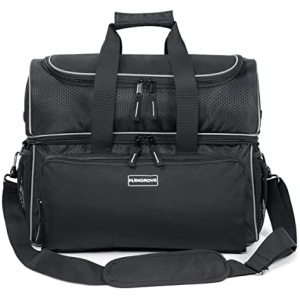 Mangrove Bowling Ball Bag 2 Ball Bowling Bag - 2022 Two Ball Bowling Bags with Double Ball Holder - Fits Bowling Shoes Up to Mens Size 16 and Accessories
