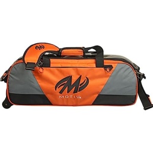 Motiv Ballistix Triple Tote Bowling Bag- Tangerine