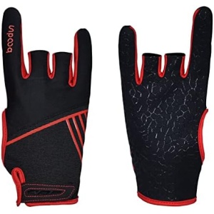 Professional Anti-Skid Bowling Gloves for Women Men Comfortable Bowling Accessories Semi-Finger Sports Gloves Mittens for Bowling,Fits on Right and Left Hand (1 Pair)