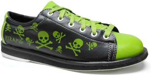 Pyramid Men's Skull Green/Black Bowling Shoes 1 Pyramid Men's Skull Green/Black Bowling Shoes