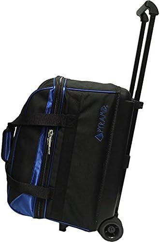 Pyramid Prime Double Roller 2 Ball Bowling Bag with Large Separate Compartment for Bowling Shoes (Up To US Mens Size 15) or Accessories, Retractable Handle - Extends to 40" 1 Pyramid Prime Double Roller 2 Ball Bowling Bag with Large Separate Compartment for Bowling Shoes (Up To US Mens Size 15) or Accessories, Retractable Handle - Extends to 40"