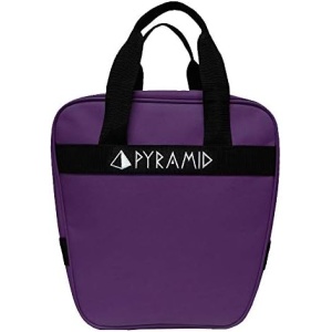 Pyramid Prime One Single Tote 1 Ball Bowling Bag with Large Padded Foam Bowling Ball Holder - Holds A Pair of Bowling Shoes (Up To US Mens Size 10)