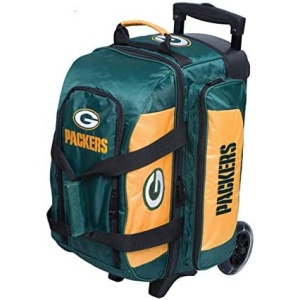Strikeforce Bowling NFL Two Ball Bowling Roller Bag with Ball, Shoe and Accessory Pockets