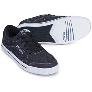 Strikeforce Laguna Black/Denim Women's Bowling Shoe with FlexSlide Technology for Right or Left Handed Bowlers