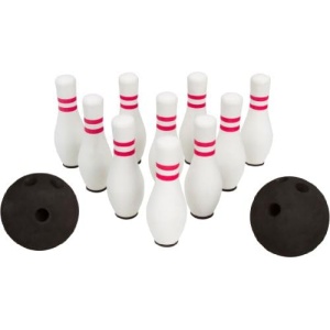 Trademark Innovations 12-Piece Foam Bowling Set - 10 Pins & 2 Balls