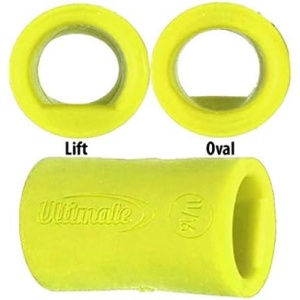 Ultimate Bowling Tour Lift Oval Sticky Finger Insert- Neon Yellow 3/4