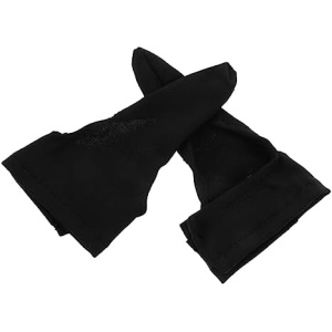 Unomor 1 Pair Sport Gloves Thumb stabilizer Gloves Black Exercise Gloves Thumb Protector Work-Out Gloves Black Gloves Bowling Finger Sleeves Thumb Socks Milk Silk Protective Gear Sports