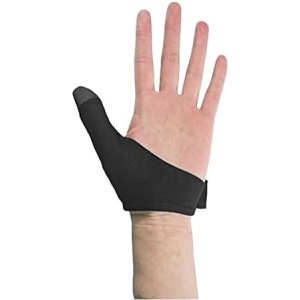 Uwariloy 2Pcs Bowling Thumb Saver Protector, Bowling Thumb Saver in Right Hand or Left Hand, Thumb Stabilizer Save for Bowling Ball, Black