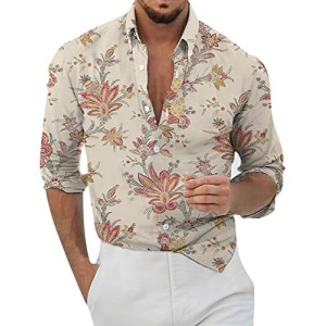 WYUTX Men's Short Sleeve Dress Shirts Button Down Shirts for Men Short Sleeve Slim Fit Linen Shirts for Men Heavy T Shirts