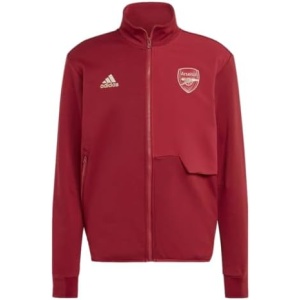 adidas Men's Soccer Arsenal Anthem Jacket - Full Zip, Heat-Applied Badge, Zip and Slip-in Pockets