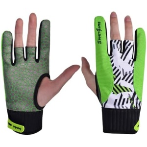 1 Pair Bowling Grip Gloves Bowling Wrist Brace Gloves for Men Bowling Wrist Wrap Gloves Compression Gloves Biking Gloves Bowling Gloves Wrist Semi Gloves Anti-Slip Bowling Gloves
