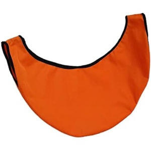 Bowling Ball Microfiber Deluxe Black See Saw Cleaner Towel Carrier, Orange