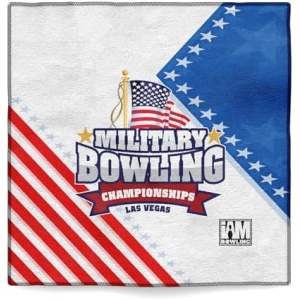 Logo Infusion - Dye-Sublimated Microfiber Bowling Towel - One Sided Print - I AM Bowling 2066-MBC Military Bowling