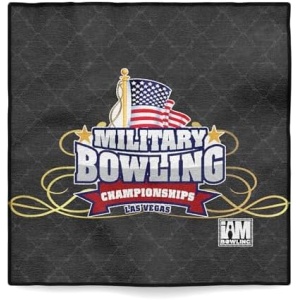 Logo Infusion - Dye-Sublimated Microfiber Bowling Towel - One Sided Print - I AM Bowling 2063-MBC Military Bowling