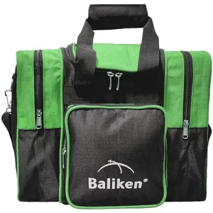 BALIKEN Single Bowling Ball Bag with Padded Ball Holder, The Bowling Bag Fits 1 Bowling Ball & Pair of Men Shoes in Size 13