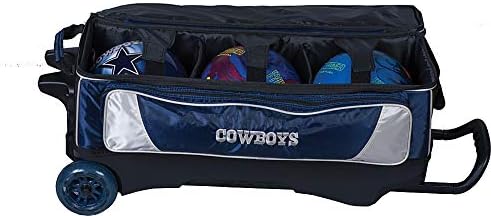 KR Strikeforce Bowling NFL Las Vegas Raiders 3-Ball Roller Bag With Shoe and Accessory Compartments 2 KR Strikeforce Bowling NFL Las Vegas Raiders 3-Ball Roller Bag With Shoe and Accessory Compartments - Image 2