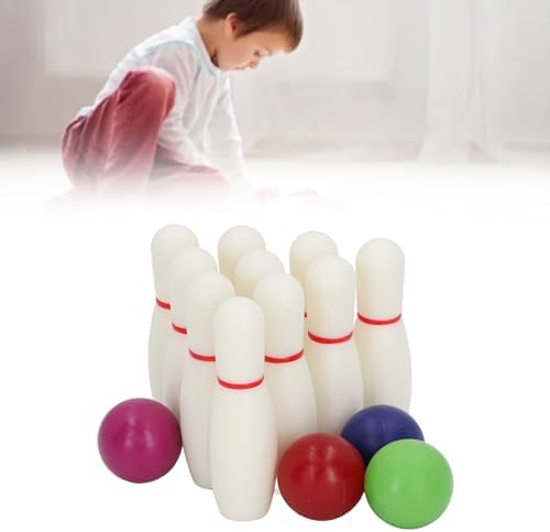 Luqeeg Interactive Kids Bowling Set with 10 Pins 4 Balls Educational Toy for Family Friendly Fun, Made with Safe Resin Material 5 Luqeeg Interactive Kids Bowling Set with 10 Pins 4 Balls Educational Toy for Family Friendly Fun, Made with Safe Resin Material - Image 5