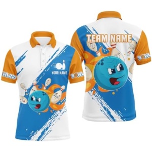 PIONAMZIOZ Custom Bowling Shirt for Men and Women Bowling Jersey Bowling Team League Polo & Quarter-Zip Shirt QZT120