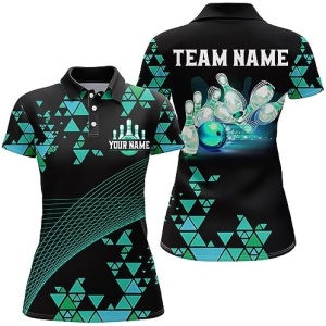 PIONAMZIOZ Custom Bowling Shirt for Men and Women Bowling Jersey Bowling Team League Polo & Quarter-Zip Shirt QZT50