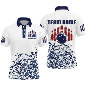 PIONAMZIOZ Personalized Bowling Shirt for Men&Women Custom Bowling Jersey Bowling Team League Polo&Quarter-Zip Shirt QZT107