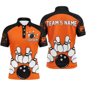 PIONAMZIOZ Personalized Bowling Jersey with Name and Team Name Custom Bowling Team Jersey Bowling Shirt QZT19